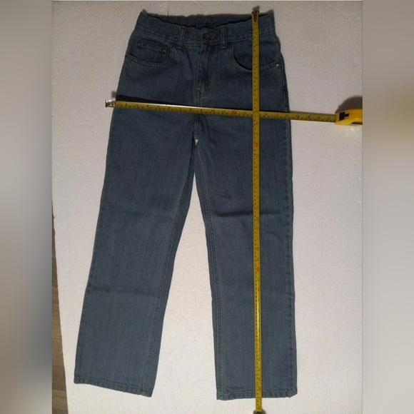 Faded Glory Boys Size 14 R Jeans Medium Blue Wash Adjustable Waist - Picture 4 of 10